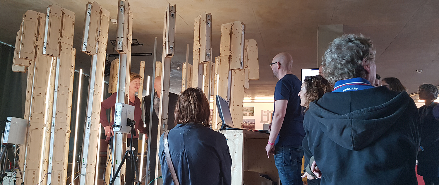 3D scanner in de Kunsthal 3d scanner van DoubleMe3D op locatie